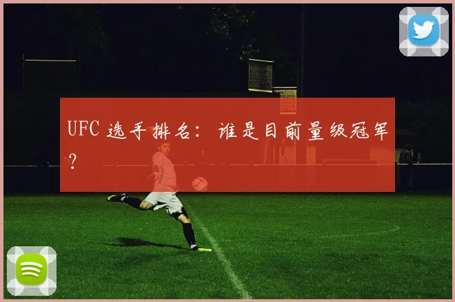 UFC 选手排名：谁是目前量级冠军？